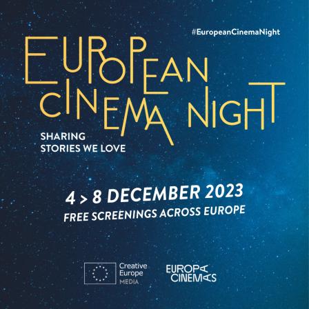 European Cinema Night, une initiative d’Europe Creative-MEDIA, en collaboration avec Europa Cinemas